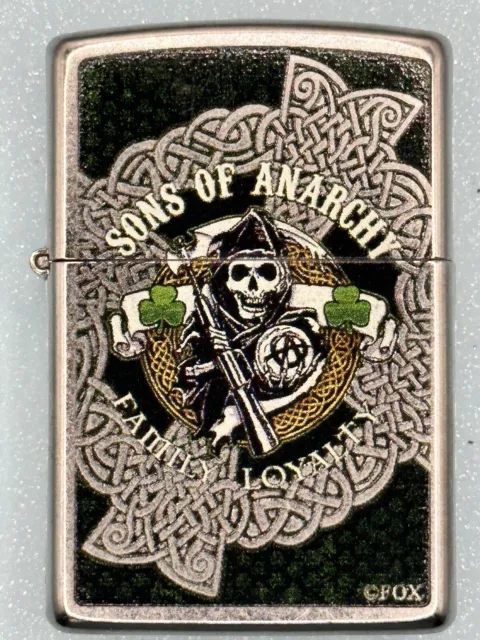 2017 Sons Of Anarchy Family Loyalty Chrome Zippo Lighter NEW Never Struck SOA