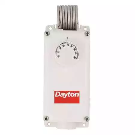 Dayton 6Edy5 Line Volt Mechanical Tstat, Open/Close On Rise, Spdt, 24 To 600Vac