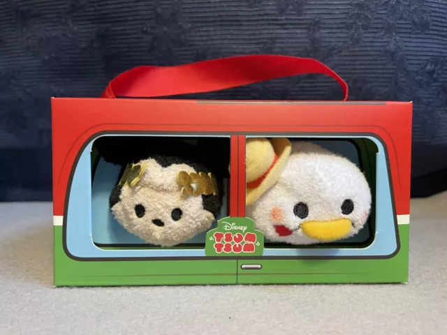 Disney Tsum Tsum Plush, Italy Mickey and Minnie Gift Set, Disney Store, NRFB