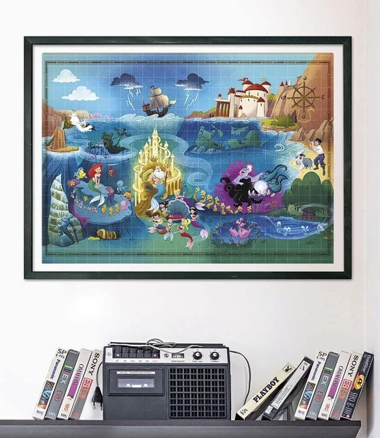 CLEMENTONI DISNEY STORY Maps Die kleine Meerjungfrau 1000-teiliges ...