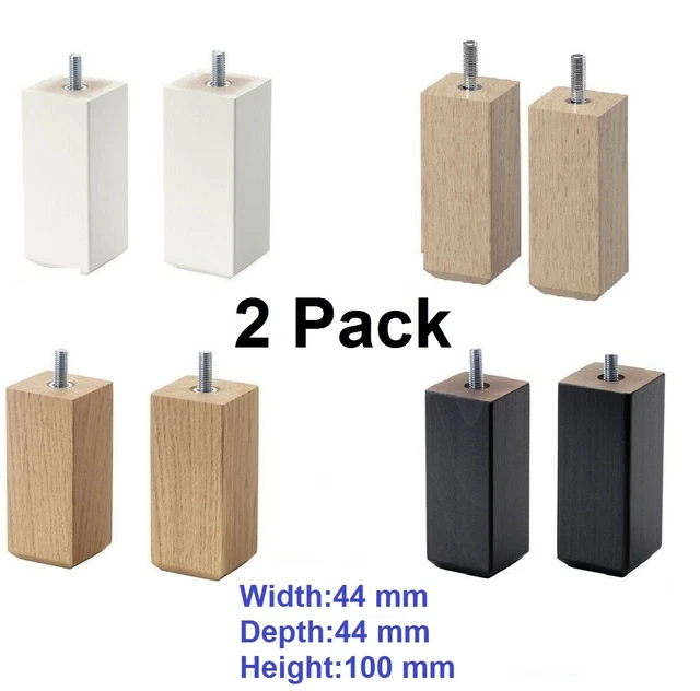 2 X IKEA STUBBARP Wooden Legs BESTÅ Besta Leg Solid Leg