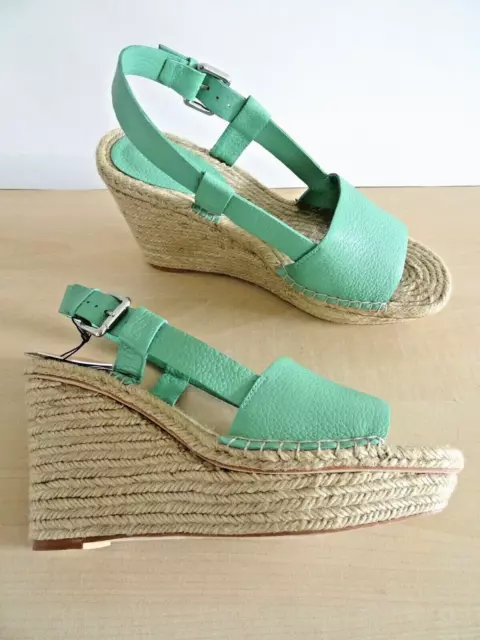 ZARA NATURAL COLOURED WOVEN Jute Platform Slide Sandals Size Uk 8