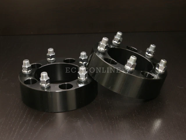 1.5" Black 5x5.5 to 5x5.5 Wheel Spacers 9/16" Studs for Dodge Dakota Durango Ram