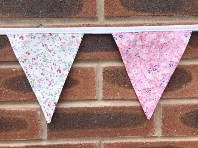 Handmade Ditsy Shabby Chic Floral Bunting, Double Layer 3