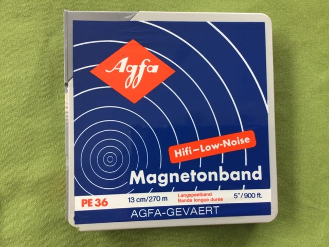 Agfa Magnetonband bande double durée PE 46 13cm/360m & PE 46 18cm