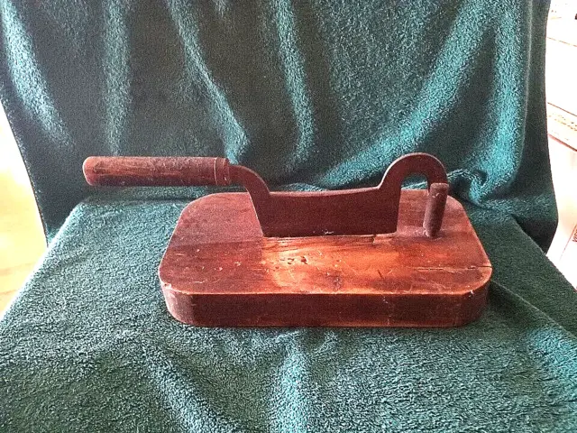 Antique Primitive Tobacco Cutter/Slicer/Herb Chopper Cutting Board