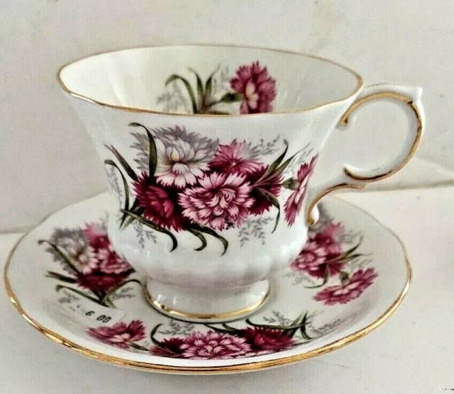 Paragon England Bone China - Cup And Saucer - Flower Festival Pattern