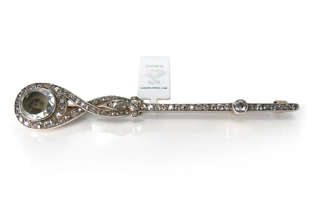 Antike Trauerbrosche ca.5 ct! Hofjuwelier Robert Koch (1854-1902) [BRORS 17265]