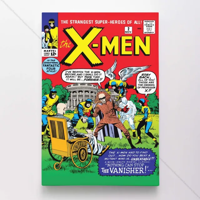 Uncanny X-Men Poster Canvas Vol 1 #2 Xmen Marvel Comic Book Art Print