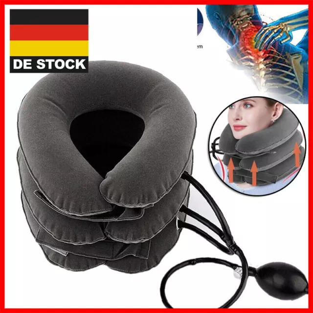Inflatable Cervical Neck Back Traction Neck Head Stretcher Pain Relief Collar