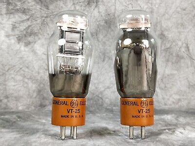 General Electric VT-25 Vacuum tube Pair In Excellent Working Condition