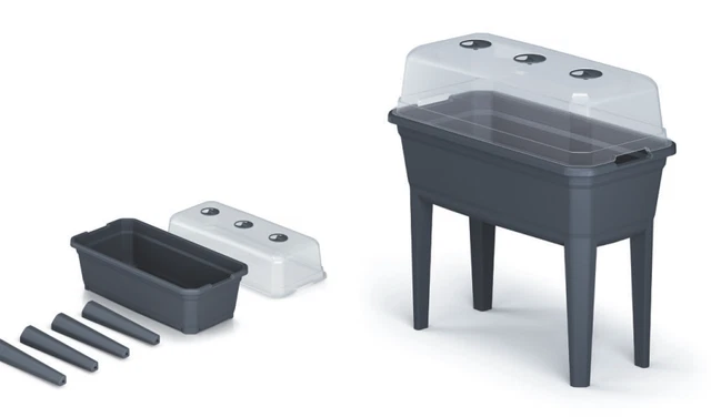 Powertec Garden 2 in 1 Hochbeet-Gewächshaus