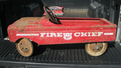 VINTAGE 1960'S WESTERN Flyer Fire Chief Pedal Car $228.00 - PicClick