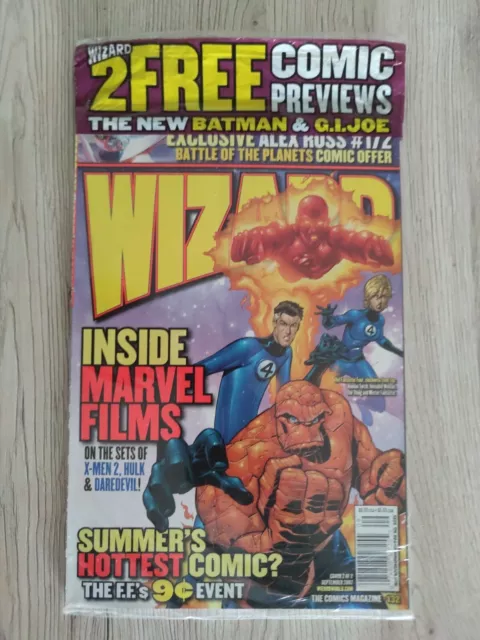 WIZARD Comics Magazine #132 SEPT. 2002  FANTASTIC FOUR WIERINGO COVER! SEALED