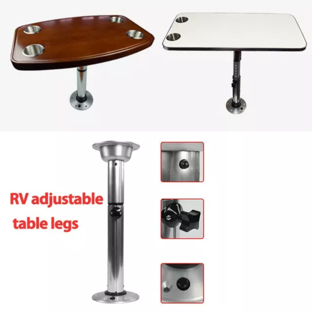 Table Pedestal Detachable Stand Base for RV Marine Boat Caravan Motorhome Height