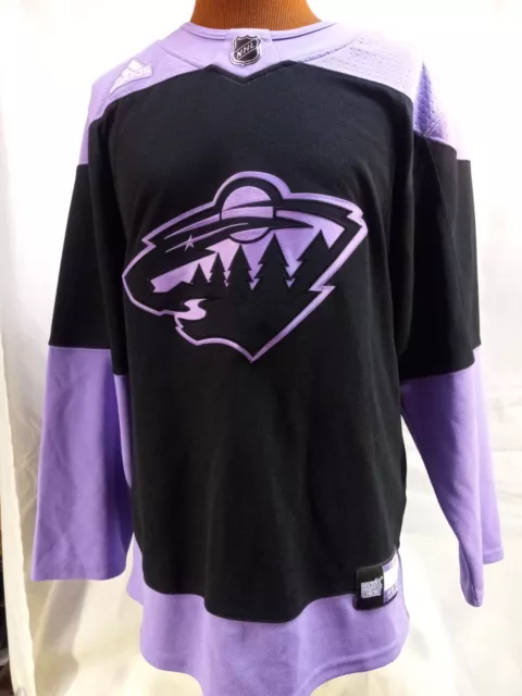 Columbus Blue Jackets Reebok Hockey Fights Cancer Practice Jersey - Purple