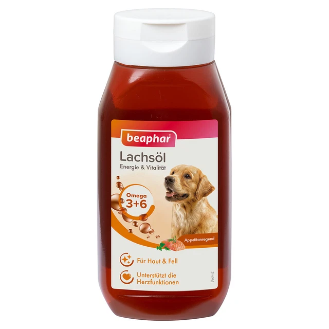 Beaphar Aceite de Salmón 430 ML para Perros y Gatos, Nuevo