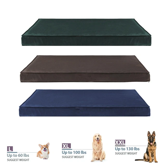 Super Soft Large Jumbo Dog Bed Orthopedic Foam Pet Mattress w/ Removable Cover