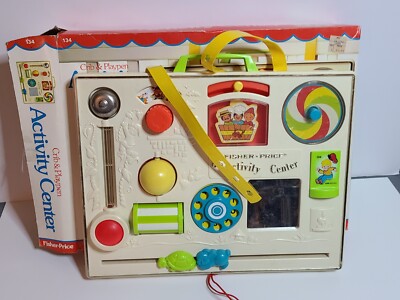 fisher price busy box crib toy