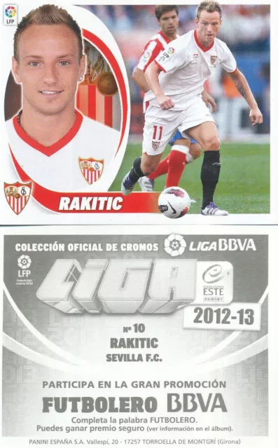 10 RAKITIC CROATIA SEVILLA.FC FC Basel STICKER CROMO LIGA 2013 PANINI