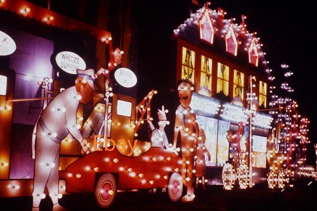 35mm Slide, Blackpool Illuminations, Zaneyville Station, Commercial Slide 1960s