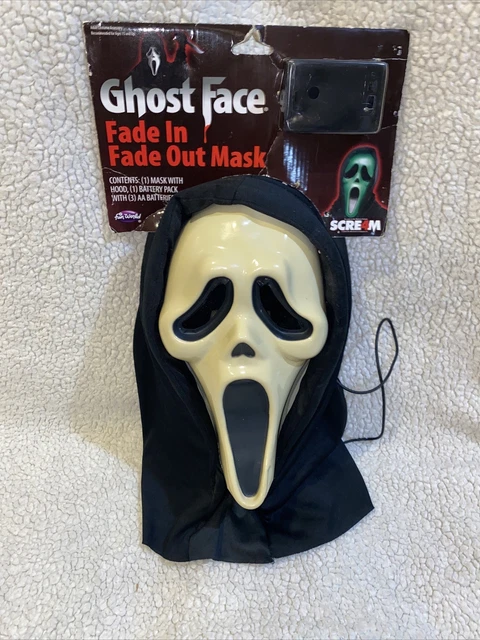Ghostface Mask Scream 4 Fun World Fade In Fade Out Light UP 2014 Dents