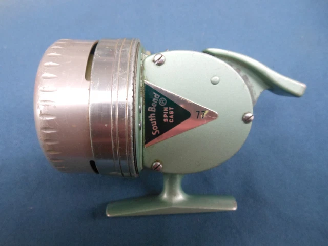 Vintage ( rare model) South Bend Spin Cast 77 A Fishing Reel made in USA working