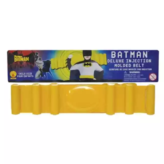 Batman Molded Belt Yellow Superhero Halloween Child Costume Accessory