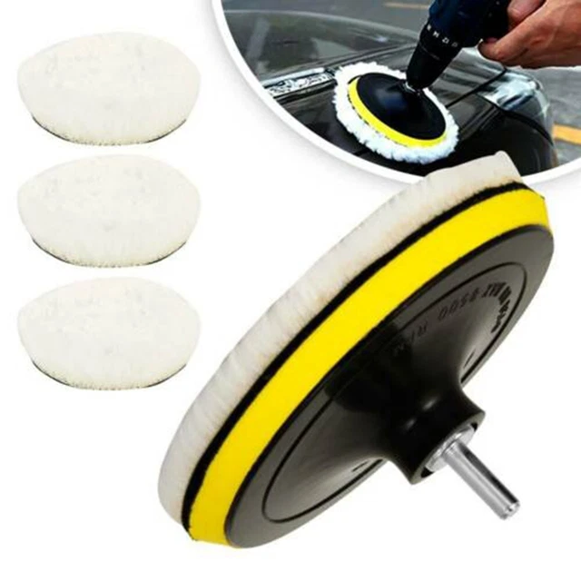 Juego de 5 pastillas de freno de espuma pulidoras de cera 15,2 cm para discos de coche