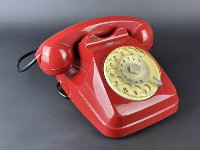 Siemens Auso Vintage Telefono SIP Rosso Design Anni ‘70 Per Uso Decorativo