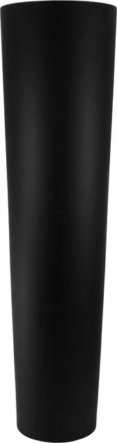 70CM HOCH GLASVASE matt schwarz für Pampasgras Bodenvase aus Glas große