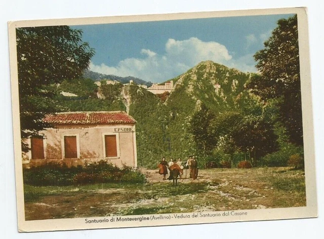 Cartolina antica di Santuario di Montevergine Avellino