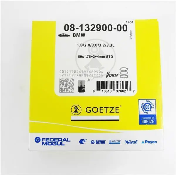 Kolbenringe GÖTZE BMW Ø 89mm 1,75+2,0+4,0 GÖTZE M30B32 M10B18 E9 02 E10 5 E12 3