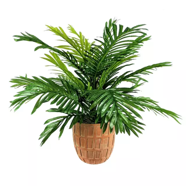ARTIFICIAL PALM PLANT 32" Indoor Phoenix Palm in Terra Cotta Planter