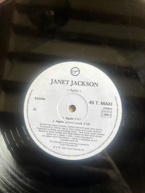 Vinyle Janet Jackson Again Collector