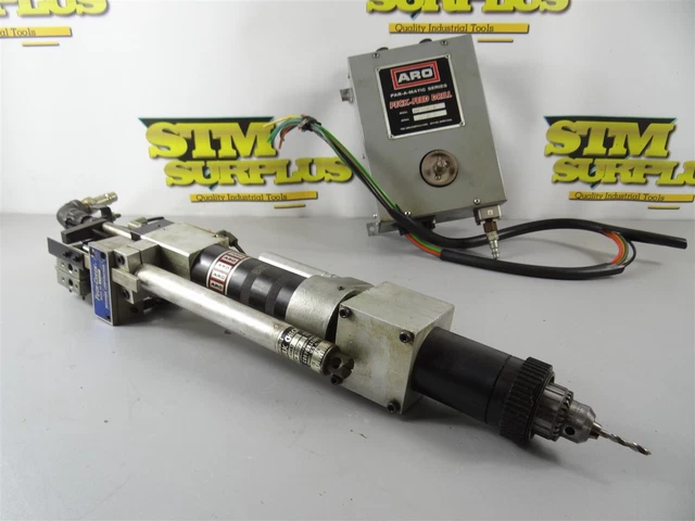 Aro Pneumatic Self Feeding Drill W/ Hydra Check & Peck Feed Control