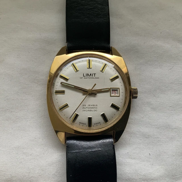 LIMIT OF SWITZERLAND 25 Jewels Automatic Vintage Mens Watch