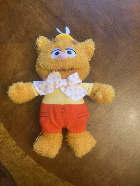 Disney Muppet Babies Fozzie Baby Bear Plush Stuffed Animal Bear 13” READ