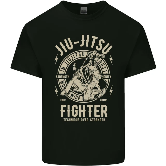 T-shirt bambini Jiu Jitsu Fighter arti marziali miste MMA