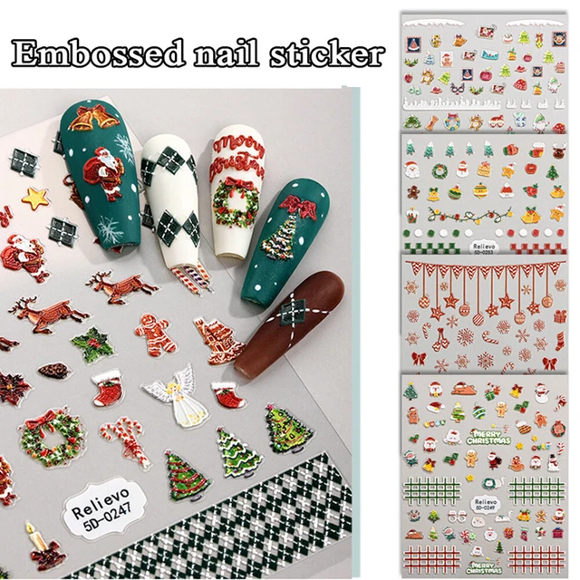 Autocollants Muraux De Noël Amovibles - Décorations Père Noël Mignonnes Pour Fenêtre, Chambre, Salle De Bain - Lot Décoration Fête - 4