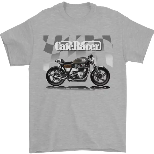 Cafe Racer Motorbike Motorcycle Biker Mens T-Shirt 100% Cotton