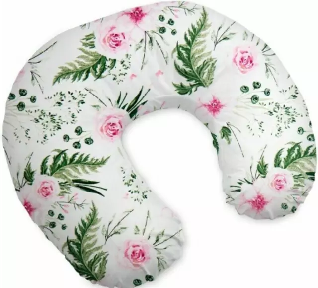 BREASTFEEDING PILLOW COVER SOFT COTTON MATERNITY NEWBORN NURSING Garden flowers