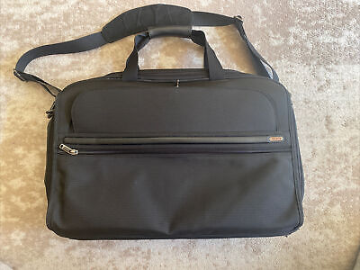 Tumi G4 Black 22" Expandable Messenger Carry-On Bag Suitcase Ballistic Nylon