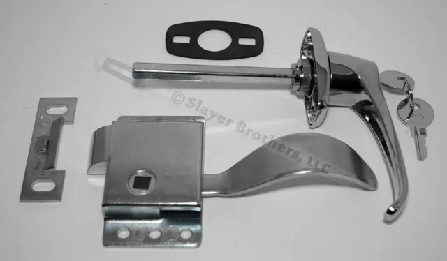 Cab Door Repair Kit! Handle, LH Latch, Gasket & Striker Plate
