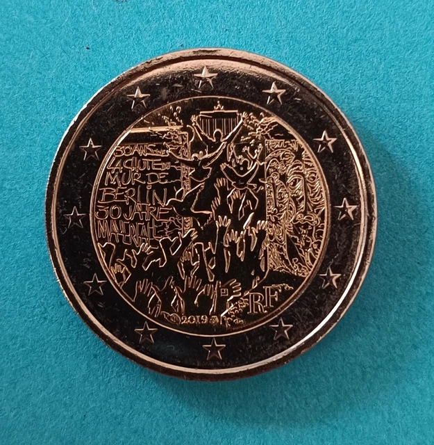 2 euros commémorative France 2019 - Chute mur de Berlin. - La Poste