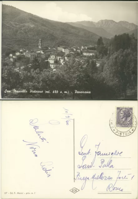 San Marcello Pistoiese -Pistoia -Panorama Cartolina