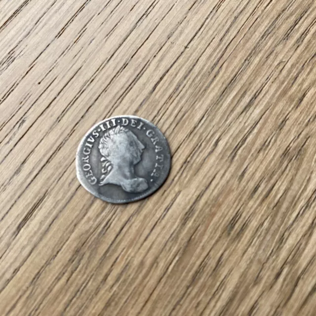 1762 George III Silver Maundy Threepence Coin