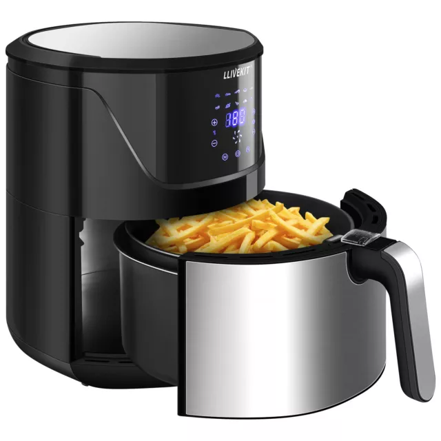 4L Heißluftfritteuse Airfryer Ohne ÖL Friteuse mit LED 1400W Multifunktionale