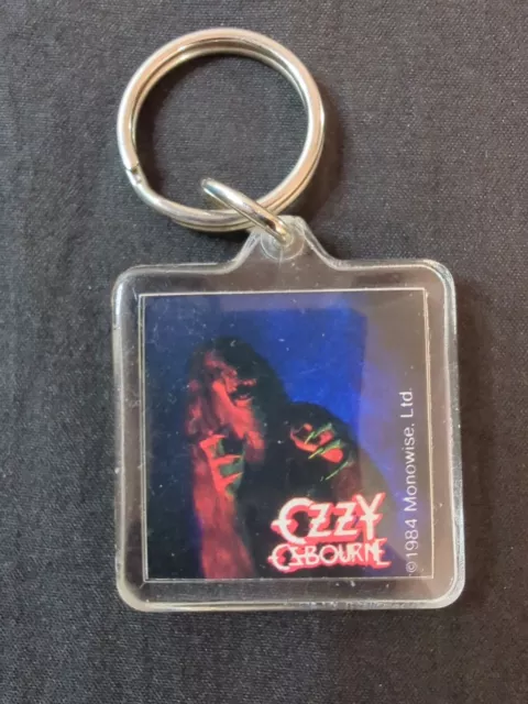 Vintage 1984 Ozzy Osbourne Bark at the Moon Promo Keychain Prince of Darkness