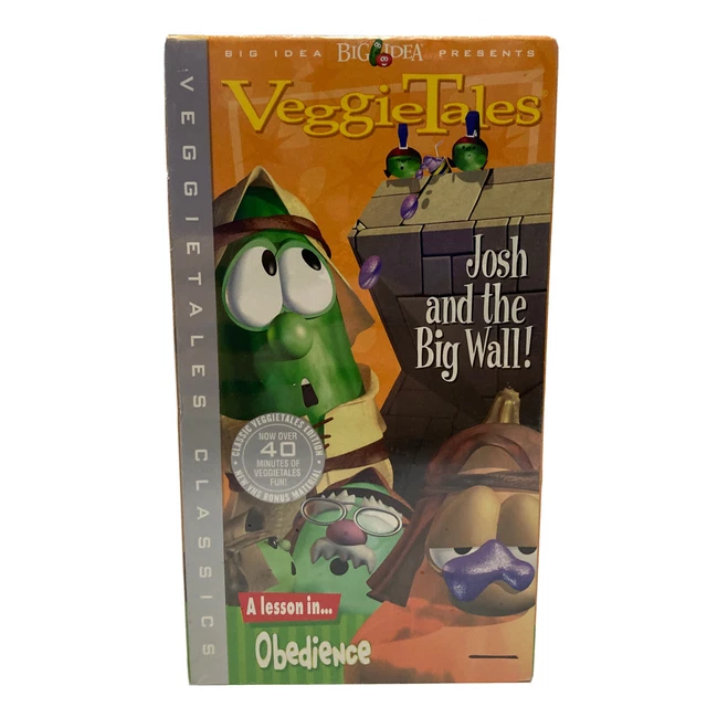 Veggietales josh and the big wall vhs 1999 obedience christian kids